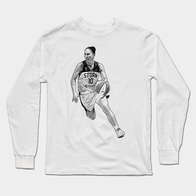 Sue Bird Long Sleeve T-Shirt by Puaststrol